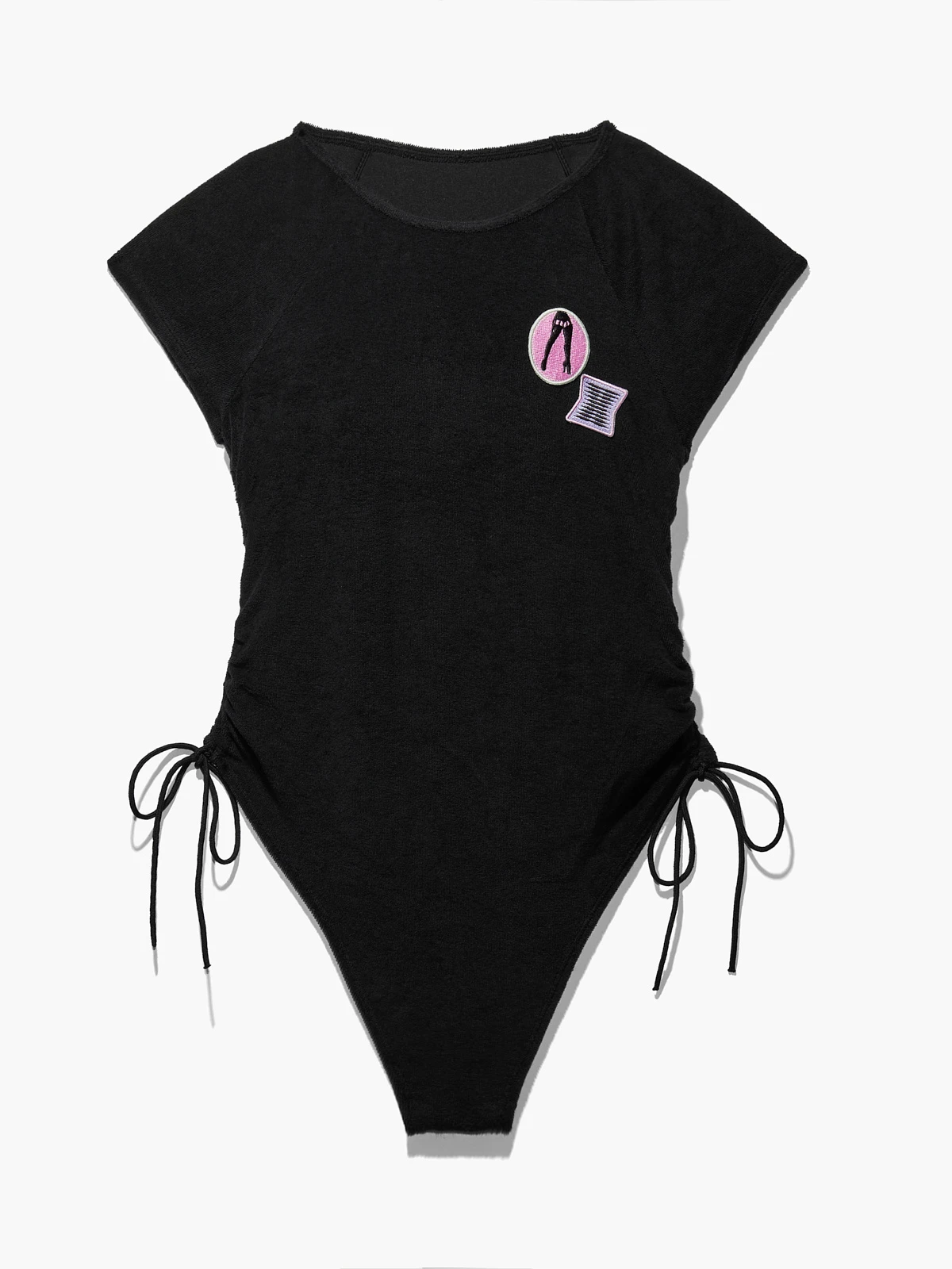 70s Ruched Terry Thong Teddy 6 70s Ruched Terry Thong Teddy – Bild 4