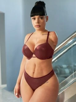 Core Microfiber Metallic T-Shirt Bra