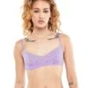 Cotton Essentials Lace-Trim Bralette
