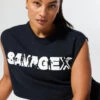 Flex On U Cropped Muscle Tee