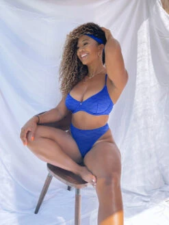 Flocked Logo Unlined Bra