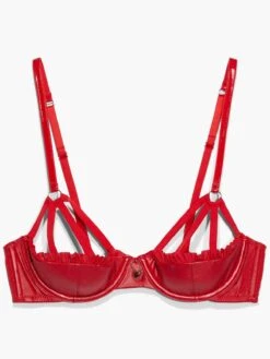 Glossy Flossy Caged Quarter Cup Bra -Savage X Fenty GLOSSY FLOSSY CAGED QUARTER CUP BRA BA2250508 6036 LAYDOWN 1200x1600 1