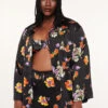 Night Blooms Satin Sleep Shirt