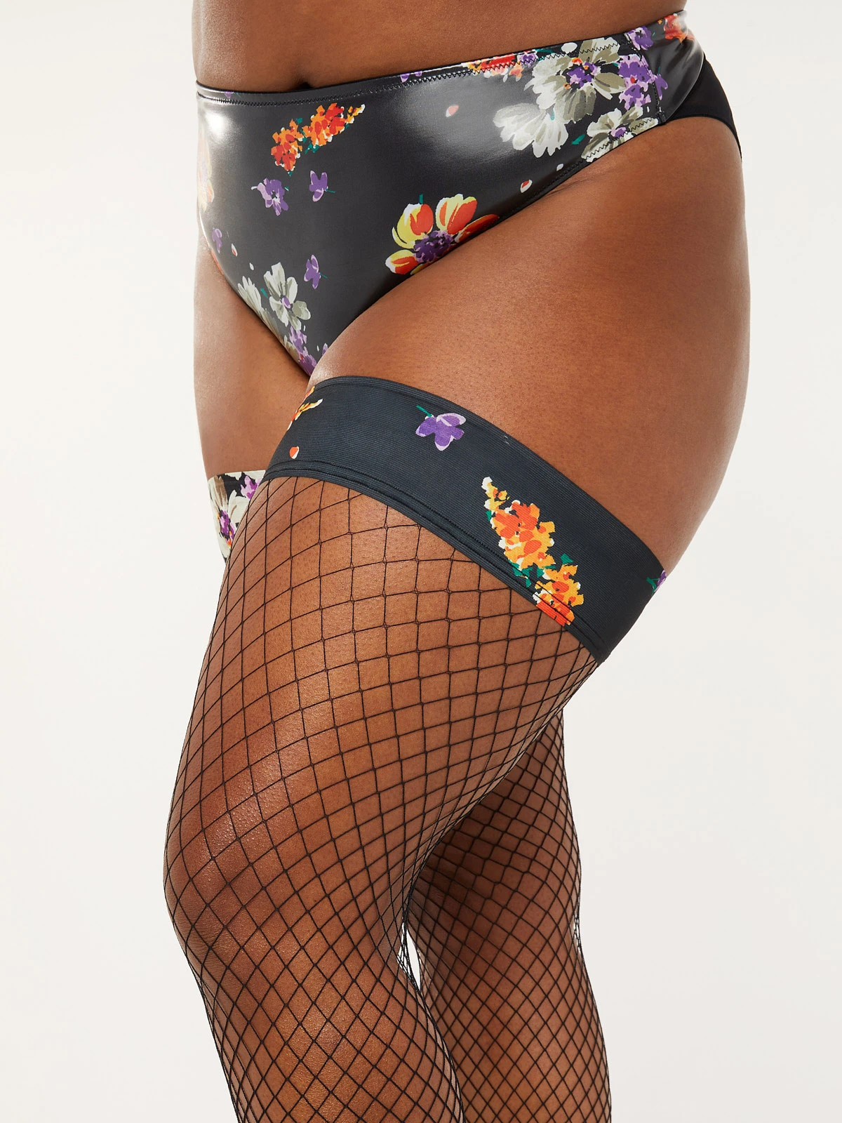 Night Blooms Stay-Up Thigh High Stockings 6 Night Blooms Stay-Up Thigh High Stockings – Bild 4
