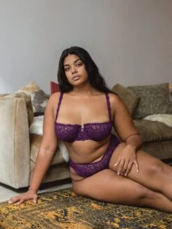 Romantic Corded Lace Unlined Balconette Bra