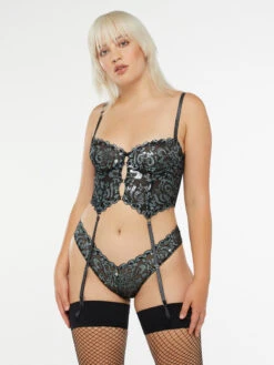 Sharp Dresser Lace Bustier