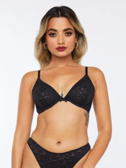 Unlined Leopard Lace Bra