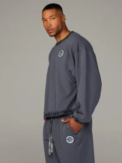 Xssential Holographic Logo-Trim Sweatshirt -Savage X Fenty XSSENTIAL LOGO TRIM SWEATSHIRT SB2356124 7630 5 1200x1600 1