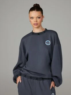 Xssential Holographic Logo-Trim Sweatshirt -Savage X Fenty XSSENTIAL LOGO TRIM SWEATSHIRT SB2356124 7630 9 1200x1600 1