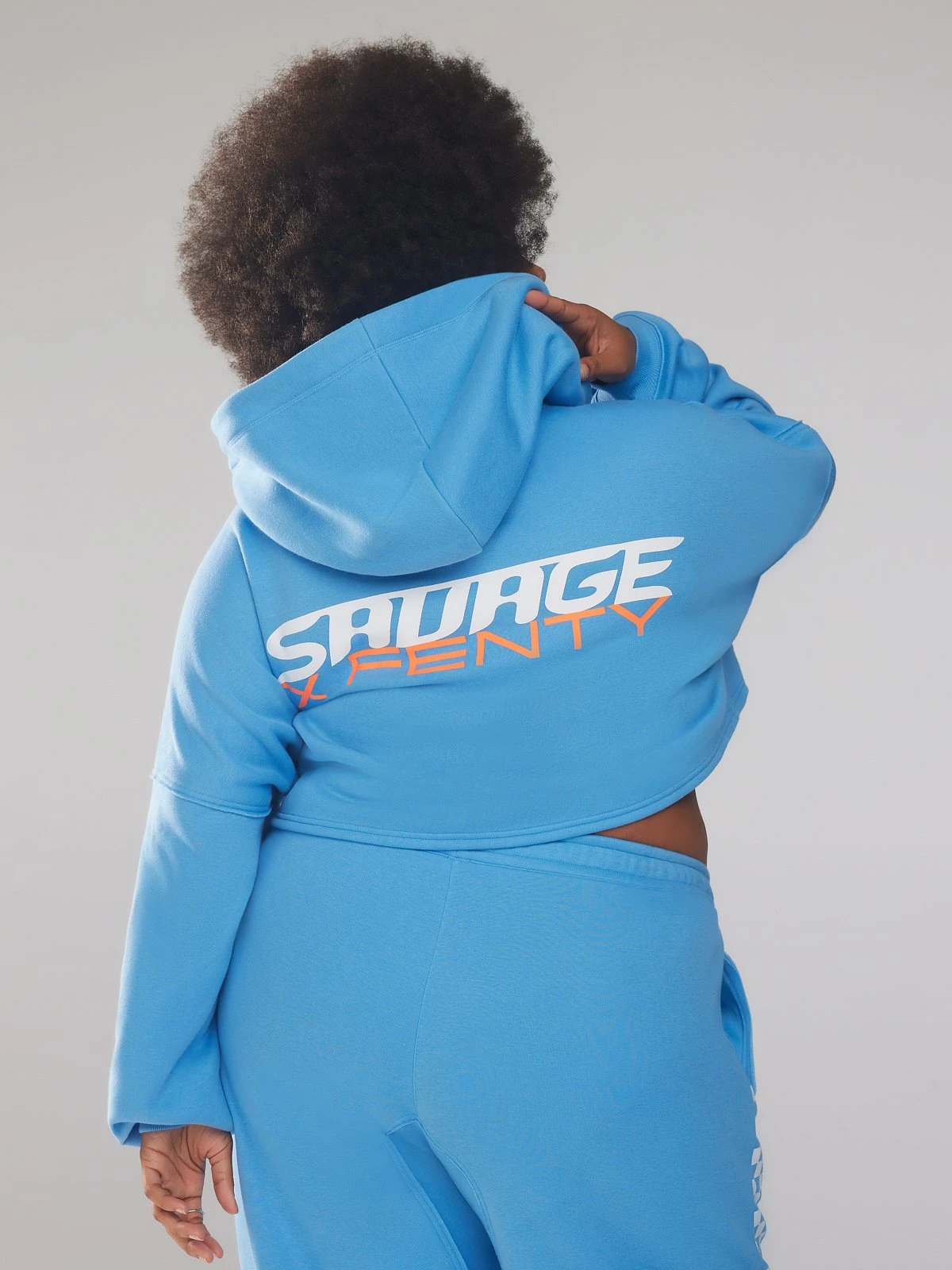 Xssential Racer Cropped Hoodie